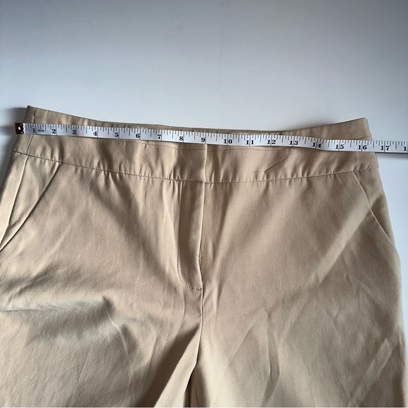 Chico’s Beige Pants Women’s Size 8R (1R) Stretch Ankle Slim Trousers - Picture 4 of 8